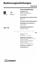 Indesit IWE 7168 Gebrauchsanweisung Handbuch