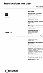 Indesit IWME 126 Gebrauchsanweisung Handbuch