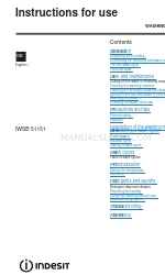 Indesit IWSB 51151 Petunjuk Penggunaan Manual