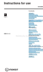 Indesit IWSC 5125 Instructions For Use Manual