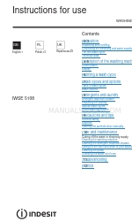 Indesit IWSE 5108 Instructions For Use Manual