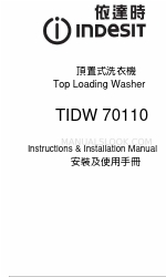 Indesit TIDW 70110 Manual de instrucciones e instalación