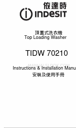 Indesit TIDW 70210 Manual de instrucciones e instalación