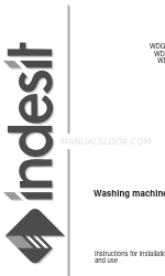 Indesit WDG 1095 WG Manual de instrucciones de instalación y uso