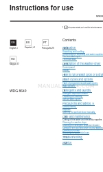 Indesit WDG 8640 Manual de instrucciones