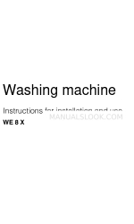 Indesit WE 8 X Manual