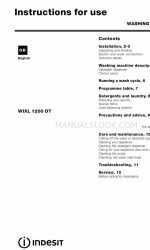 Indesit WIXL 1200 OT 取扱説明書