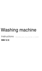 Indesit WM 12 X Manual de instruções de instalação e utilização