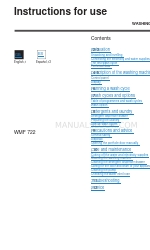 Indesit WMF 722 Instrukcja obsługi