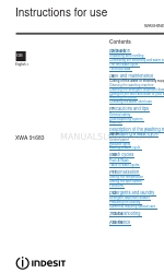 Indesit XWA 91683 Instructions For Use Manual