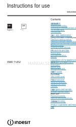 Indesit XWD 71252 Instructions For Use Manual