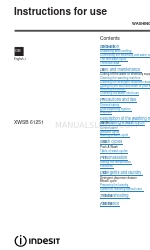 Indesit XWSB 61251 Manual de instruções de utilização