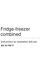 Indesit BA 35 FNF P Instructions For Installation And Use Manual