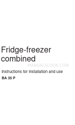 Indesit BA 35 P Instructions For Installation And Use Manual