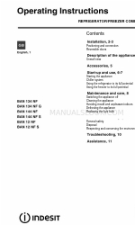 Indesit BAAN 12 NF S Operating Instructions Manual