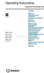 Indesit BAN 144 NF Operating Instructions Manual