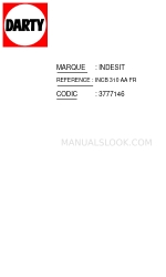 Indesit INCB 310 AA FR Operating Instructions Manual