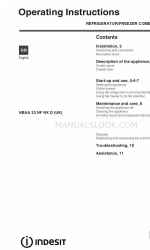 Indesit NBAA 33 NF NX D Operating Instructions Manual