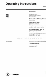 Indesit RA 24 (UK) Manual de Instruções