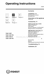 Indesit TAN 14 NF P Instrukcja obsługi