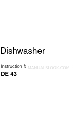 Indesit DE 43 Instructions For Installation And Use Manual