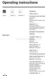 Indesit DIFP 68B1 Operating Instructions Manual