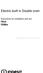 Indesit FID20 Instructions For Installation And Use Manual