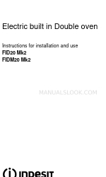 Indesit FID20 Mk2 取付・使用説明書