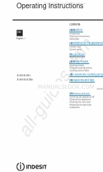 Indesit FIE 56 K.B GB/1 Operating Instructions Manual