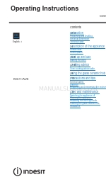 Indesit K3C11/AUS Operating Instructions Manual