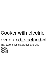 Indesit K3E1-G Instructions For Installation And Use Manual