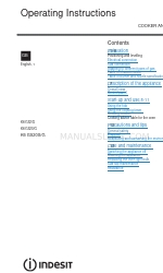 Indesit K6 G520SG Operating Instructions Manual