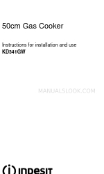 Indesit KD341GW Manuale di istruzioni per l'installazione e l'uso