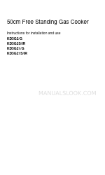 Indesit KD3G21S/IR Instructions For Installation And Use Manual