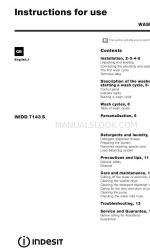 Indesit AQ7F 29 I Gebrauchsanweisung Handbuch