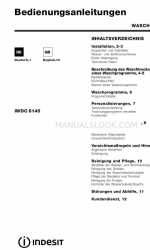 Indesit IWDC 6125 Gebrauchsanweisung Handbuch
