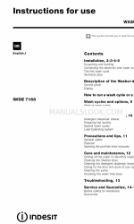 Indesit IWDE 7168 Gebrauchsanweisung Handbuch