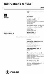 Indesit PWDC 8125 W Instructions For Use Manual