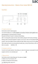 Indesit WD12X Manual de Instruções