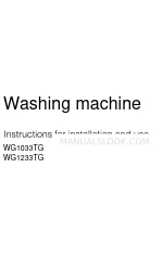 Indesit WG1033TG Manual de instruções de instalação e utilização