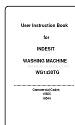 Indesit WG1430TG ユーザー・インストラクション