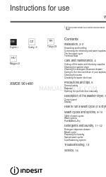 Indesit XWDE 961480 Instruções de utilização