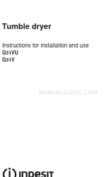 Indesit G31VU Инструкция по установке и использованию