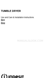 Indesit G32 사용 및 관리 및 설치 지침 매뉴얼