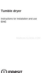 Indesit G75C Manual de instrucciones de instalación y uso