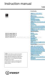 Indesit IDCE 8450 B H Manual de instruções