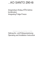 AEG OKO SANTO 290-6i Instrucciones de uso e instalación