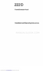 AEG 222 D Installation And Operating Instructions Manual