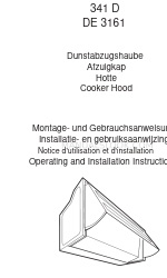 AEG 341 D Bedienings- en installatiehandleiding