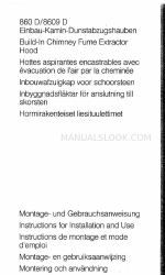 AEG 8609 D Handbuch für Installation und Gebrauch